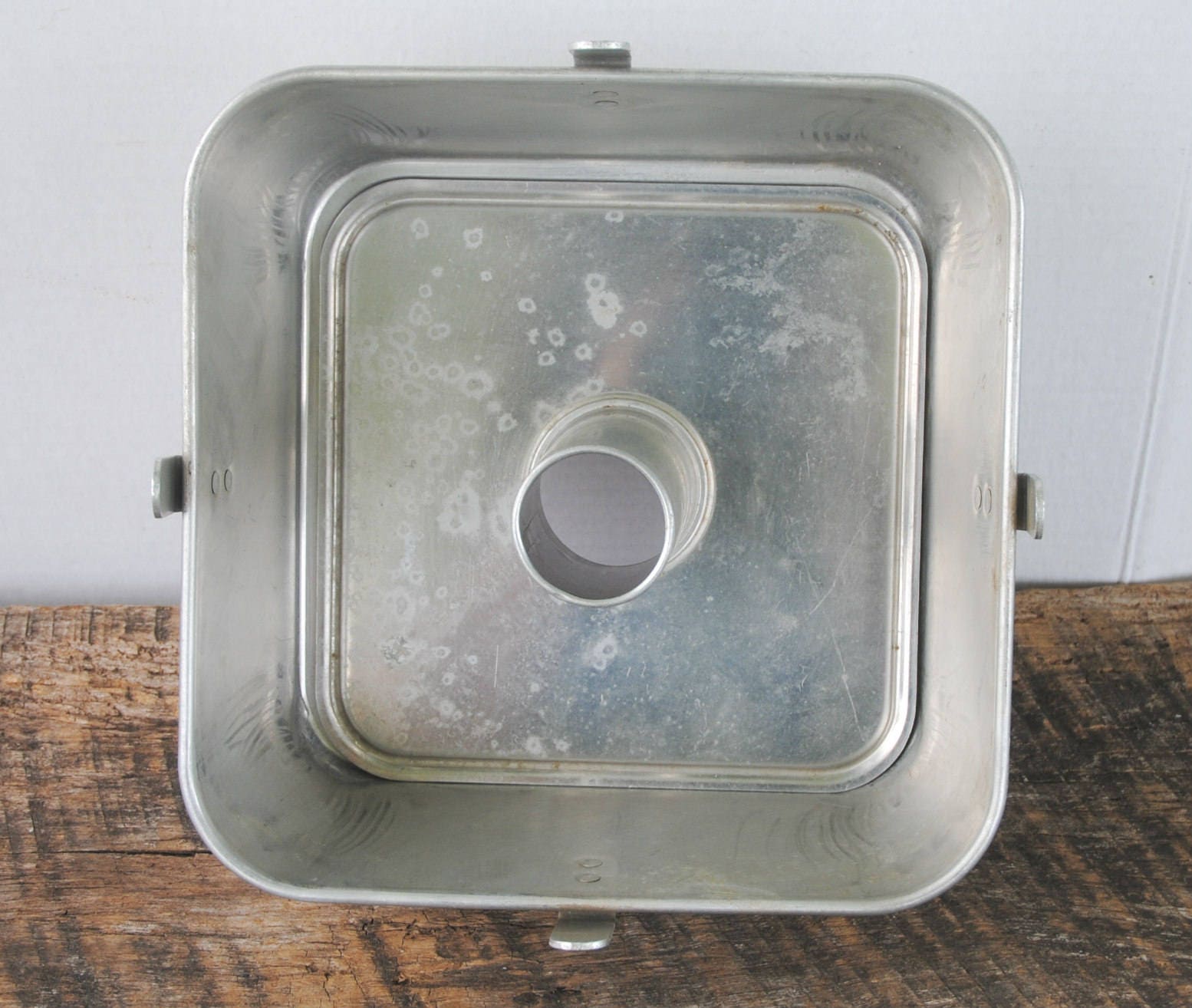 Vintage Square Bundt Angel Food Cake Pan Comet Aluminum from
