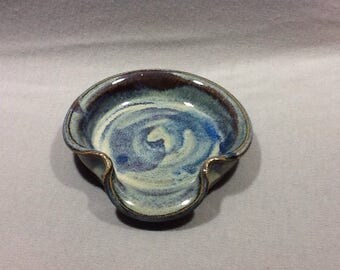 Spoon Rest with opal glaze.