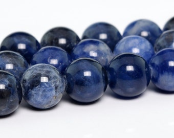 4MM Sodalite Beads Grade AAA Genuine Natural Gemstone Round Shape Full Strand Loose Beads 15" BULK LOT 1,3,5,10 and 50 (100143-263)