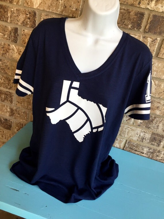 V Neck Texas volleyball Laces TShirt volleyball mom shirt