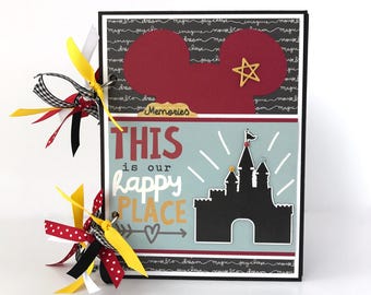 Disney-like Scrapbook Album DIY Kit or Premade Vacation 6x8 Mini Album