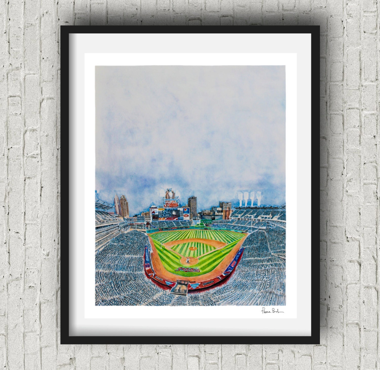 Indians Fan Gift Cleveland indians wall Decor Progressive