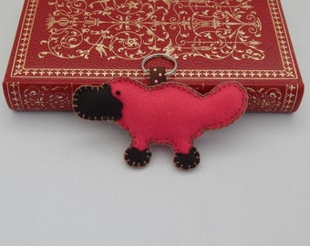 Platypus Keychain, Felt Key ring, Bag Charm, Zipper Pull, Stocking Stuffer