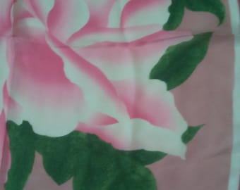 Pink Rose Metropolitan Museum of Art Silk Scarf