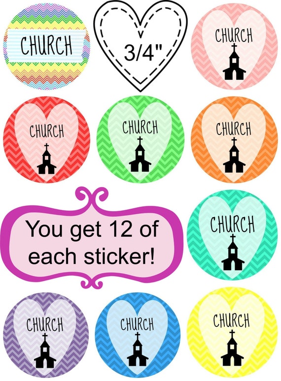 Items similar to 108 Planner Stickers -- Church Printable Planner ...