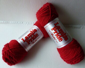Yarn Sale - Blue Blood Red Lamb's Pride Worsted by Brown Sheep Company