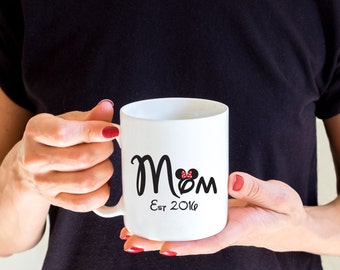 Disney Mom Mug, Minnie Ears, Custom Mug, Disney Mug, Funny Coffee Mug, Gift for Mom, Christmas Gift, Disney Lovers Gift, Mothers Day Gift