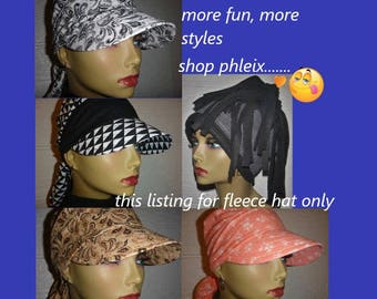 Womens Fleece Hat,Chemo Hat, Chemo Headwear, Beanie,Slouchy,Cloche Hat,Cancer Headwear,Alopecia,Womens Hats,Bonnet,Pill Box,Winter Fall Hat