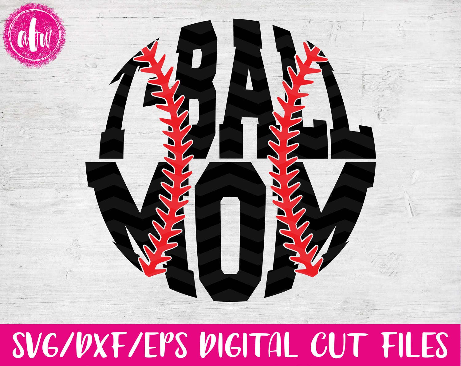 Download T Ball Mom SVG DXF EPS Cut FIile Sports Mom No Layer