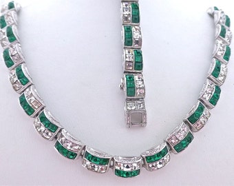 Ora Green and Clear Demi Parure