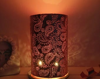 Copper anniversary gift, paisley, Diwali, paisley pattern, paisley design, Diwali decor, gift for designer, gift for fabric lover
