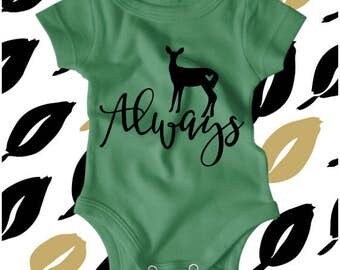 Harry Potter Baby Clothes - Always - Harry Potter - Harry Potter Shirt - Hipster Baby Clothes - Nerdy Baby Onsie - Harry Potter Onesies