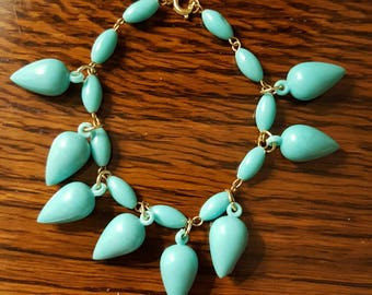 1960s Teardrop Bracelet Turquoise (023)
