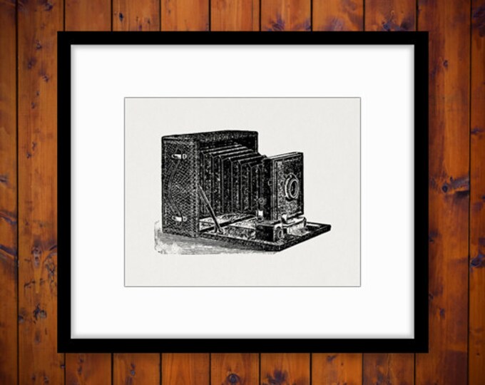 Digital Image Antique Camera Graphic Vintage Photography Printable Download Clip Art Jpg Png Eps HQ 300dpi No.1530