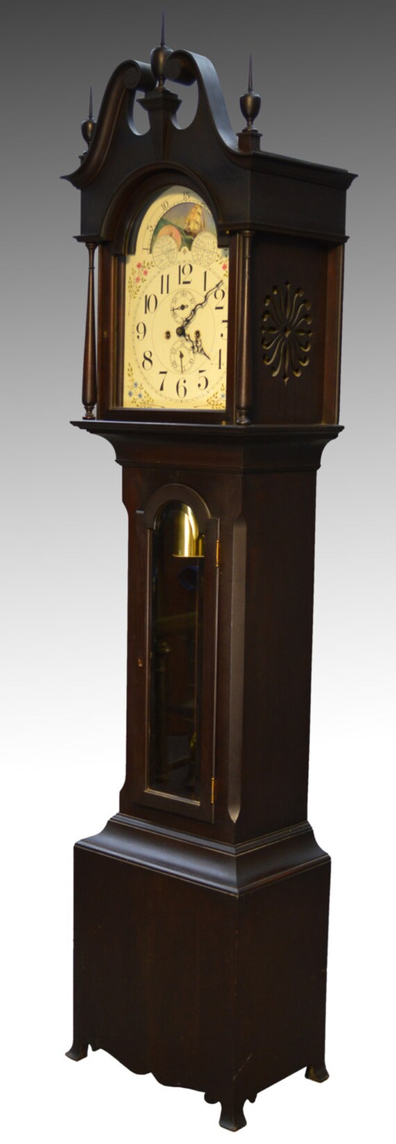 16973 REDUCED PRICE Herschede Antique Grandfather Clock