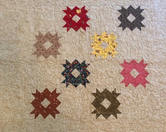 Items similar to PDF PATTERN, Four Square Table Topper Quilt on Etsy