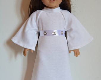 Handmade Doll Clothes Star Wars Princess Leia Costume fits 18" American Girl Dolls Halloween