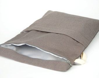 Diaper bag,Wet bag,Dry/Wet Nappy Bag,Water resistant bag with two zipper pockets