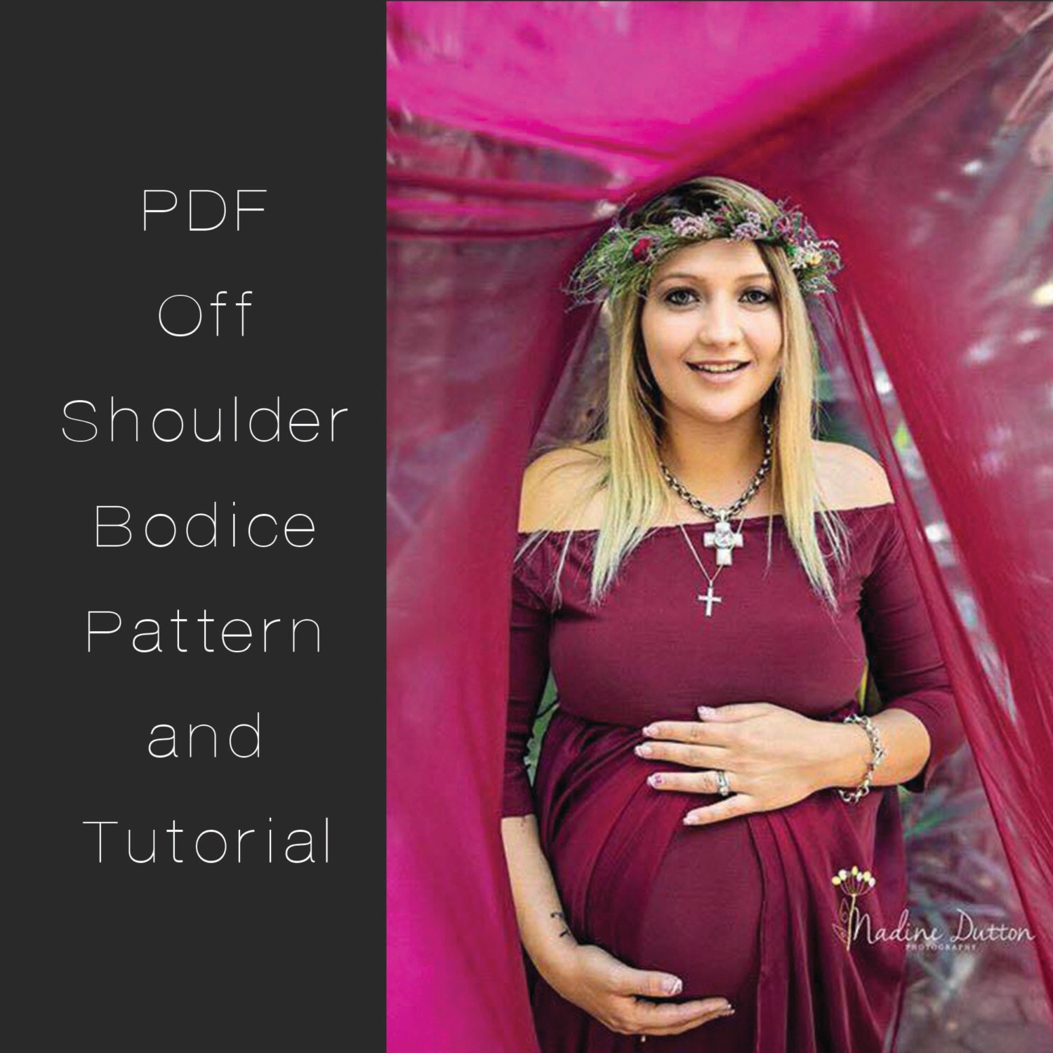 Off Shoulder Bodice PDF pattern and tutorial by ChelseaCDesigns