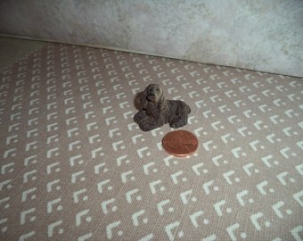 1:12 scale Dollhouse Miniature Brown Cocker Spaniel