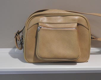 Vintage American Tourister Carry On Bag Gold Yellow Mid Century Flight Bag 1960s 1970 Airplane Carry On Shoulder Bag Luggage