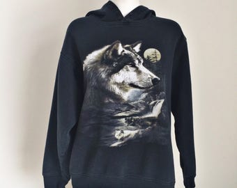Wolf sweater | Etsy