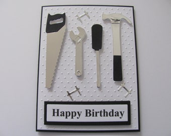 Tool Box Birthday Card Mr Fix-It Father's Day Card