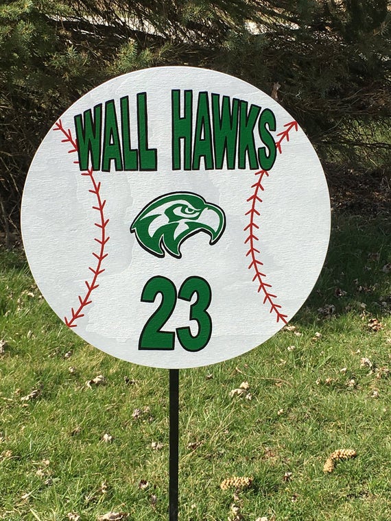 Items similar to Baseball personalized, custom sports yard sign