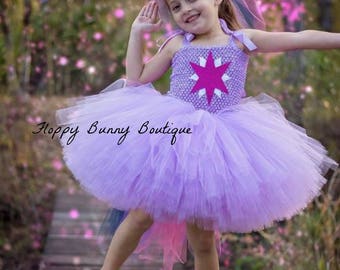 Unicorn Collection: Little Pony Tutu Dress Set, Birthday, photo prop, Holloween, Twilight Sparkle Costume