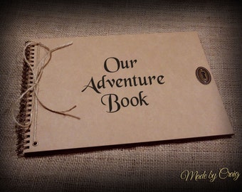 Our Adventure Book, Scrapbook, Photo Album, Holiday/Travel Memory Book, Engagement/Wedding/Honeymoon/Couples Gift Idea, From Up, Disney