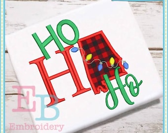Ho Ho Ho Alabama Applique - This design is to be used on an embroidery machine. Instant Download