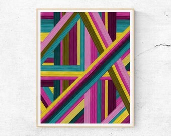 Original Abstract Artwork Print / "lay/er/s 1.2" by Jin Masanotti