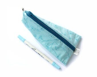 Pencil Case, Zipper Pouch, Small Cosmetic Bag, blue