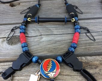 Fly Fishing Lanyard "GRATEFUL DEAD" logo "Steal Your Face" New Limited Edition!