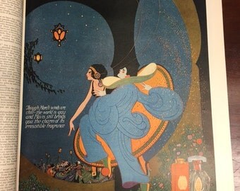 Antique, Magazine, from March 1920, The Ladies Home Journal, Approx 16" x 11"