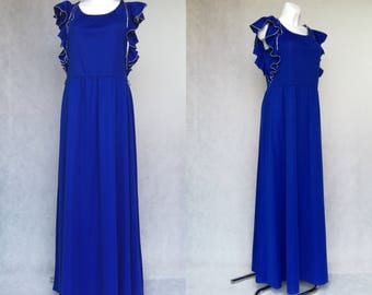 2694 Blue Panel Dress