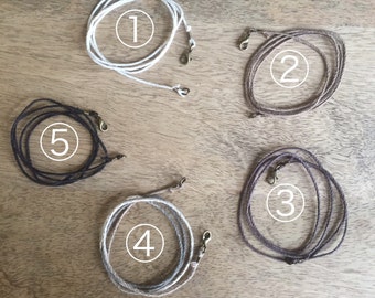 Simple Hemp Cord Necklace