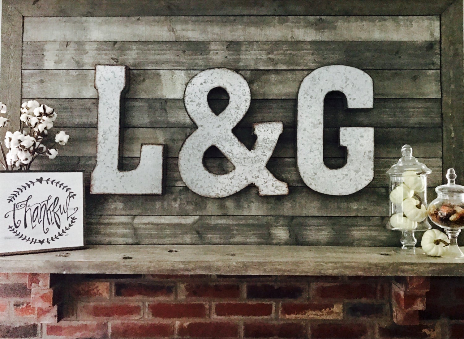 Flash sale large metal letter big letter wall letters rustic