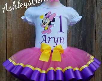 Baby Minnie Mouse 1st Birthday Outfit, Minnie Mouse Tutu Set, Minnie Mouse Tutu Outfit, Minnie Mouse Tutu Baby, Minnie Mouse Dress Toddler