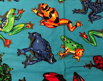 Frog fabric panel | Etsy