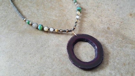 Agate Hemp Necklace from Creative Earth Jeweler