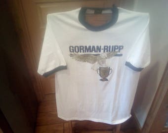 Vintage Gorman_Rupp corporate challenge ringer tshirt