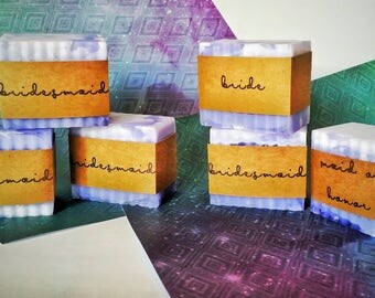 Custom Handmade Soap Favors / handmade favors / personalized favors / wedding favors / baby shower / event favors / corporate gift (min 20)