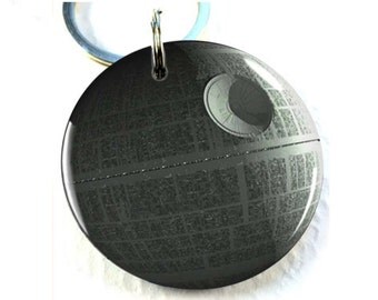 Pet ID tags Dog Tags Dog Collar Pet ID Tags star wars death star