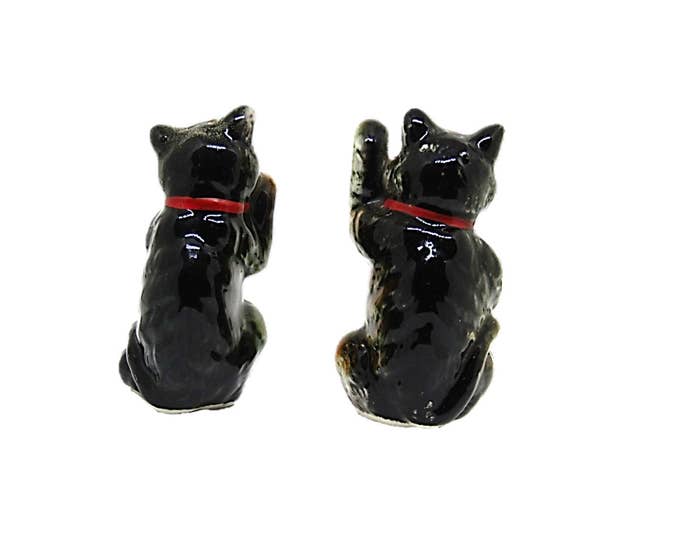 Vintage Cat Salt and Pepper Shakers | Character Salt and Pepper Shakers | Made in Japan Teen