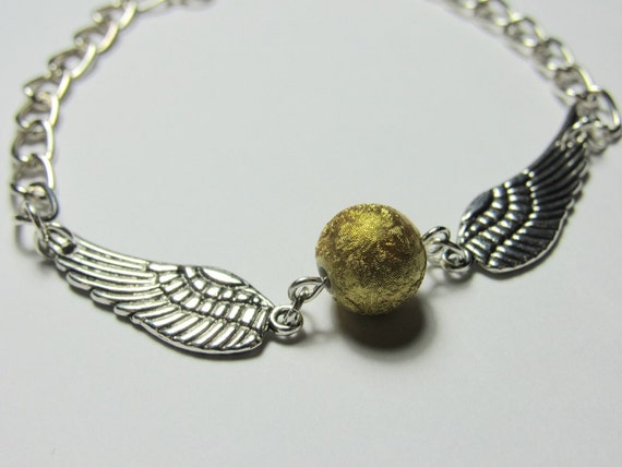 Harry Potter Inspired Golden Snitch Bracelet