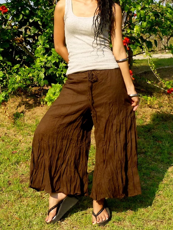 plus size pleated palazzo pants