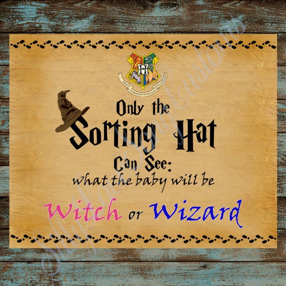Harry Potter Gender Reveal Printable Poster / Sign 8x10