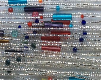 Waist Beads: African Waist Beads, Ghanaian Waist Beads with contemporary accent, Waist trainer.