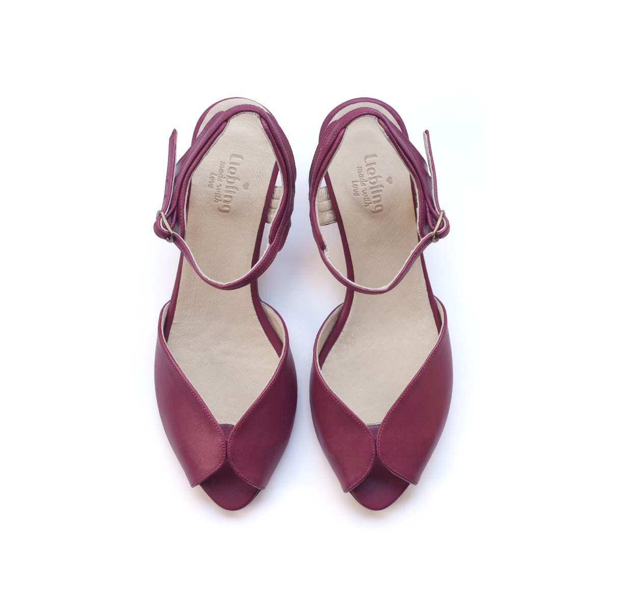 Women magenta sandals womens shoes handmade Leather